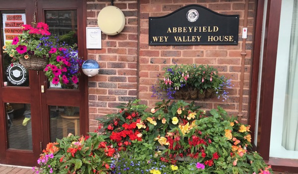 The front entrance to Wey Valley House