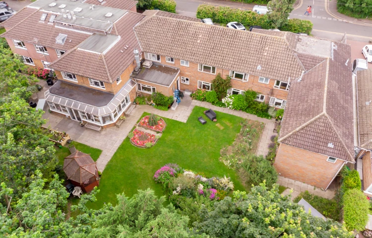 Aerial view of Pratt House